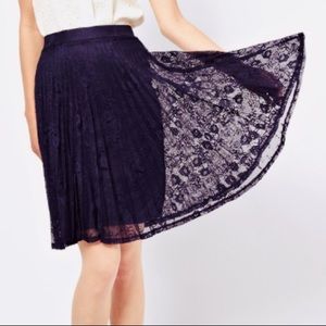 ASOS Midi Skirt in Pleated Lace